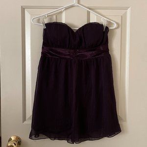 NWT Purple Strapless Top Size Small